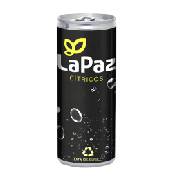 LATA AGUA DE ALUMINIO - ETIQUETA ADHESIVA TODO COLOR